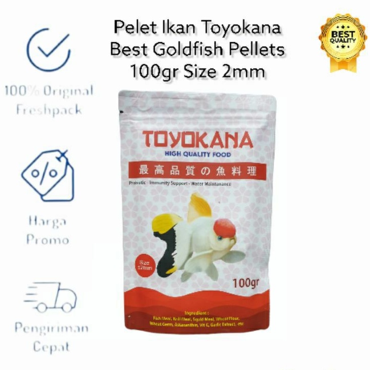 Pelet Ikan Koi Koki Toyokana 100 gr Best For Gold Fish Size 2mm Japan Formula