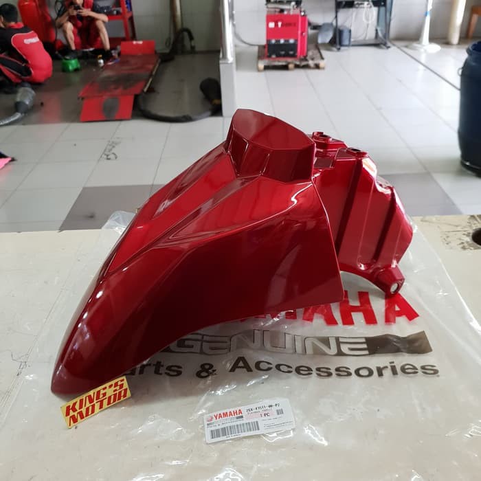 spakbor depan SOUL GT 125 LED BLUECORE WARNA MERAH MARUN ASLI YAMAHA