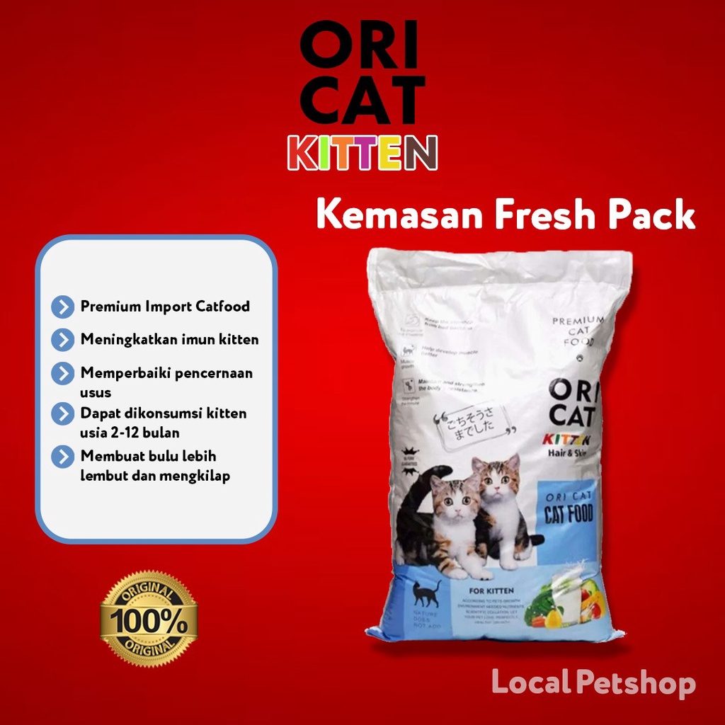 ORICAT KITTEN makan kitten kucing kemasa freshpack 500 gram Termurah