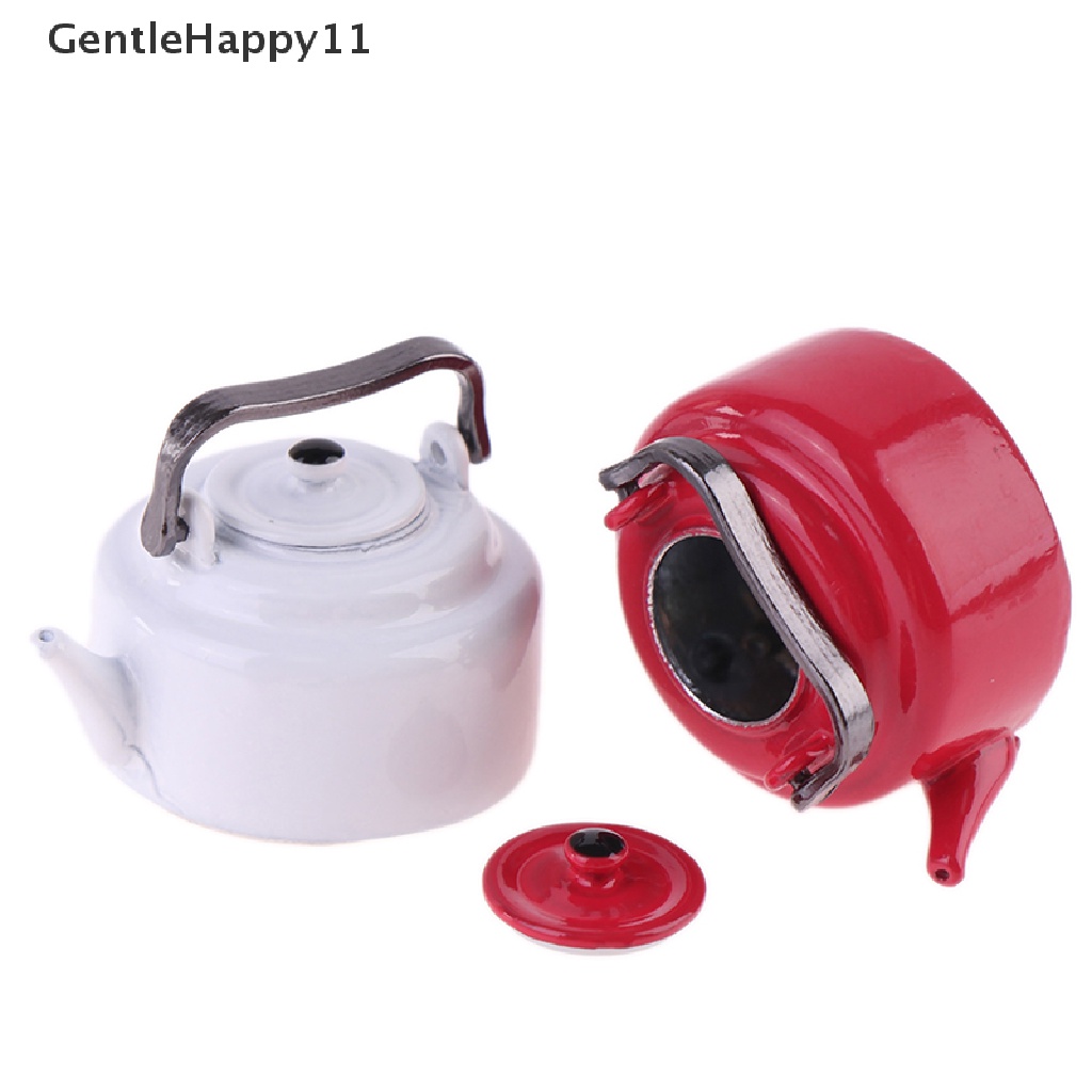 Gentlehappy Mainan Miniatur Teko Teh enamel Gaya Jepang Untuk Aksesoris Rumah Boneka 1 / 12