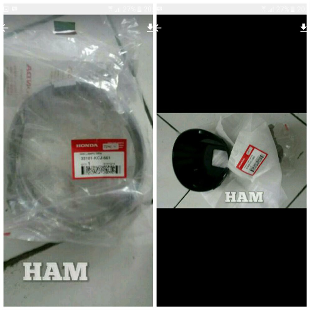 BARU batok + ring lampu tiger revo ori hm
