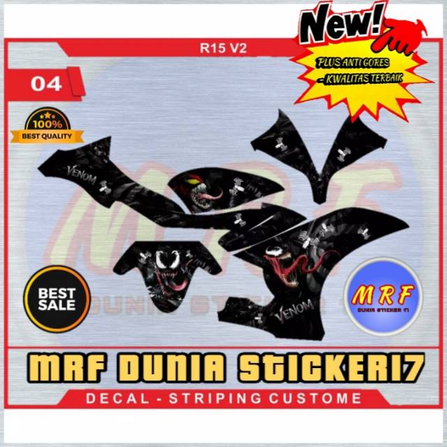 Decal yamaha R15 v2 sticker decal yamaha R15 v2 full body motif 04