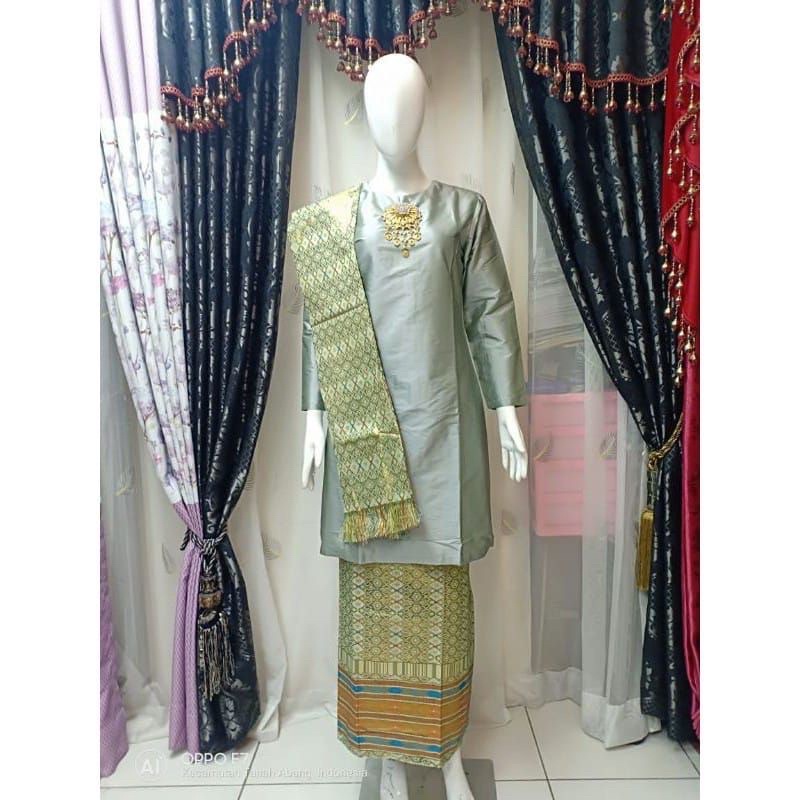BAJU KURUNG SONGKET SELENDANG/KEBAYA KURUNG SONGKET/BAJU KURUNG SITI NURBAYA/SET KEBAYA KURUNG SONGKET/SET KEBAYA KURUNG/SET BAJU KEBAYA-1