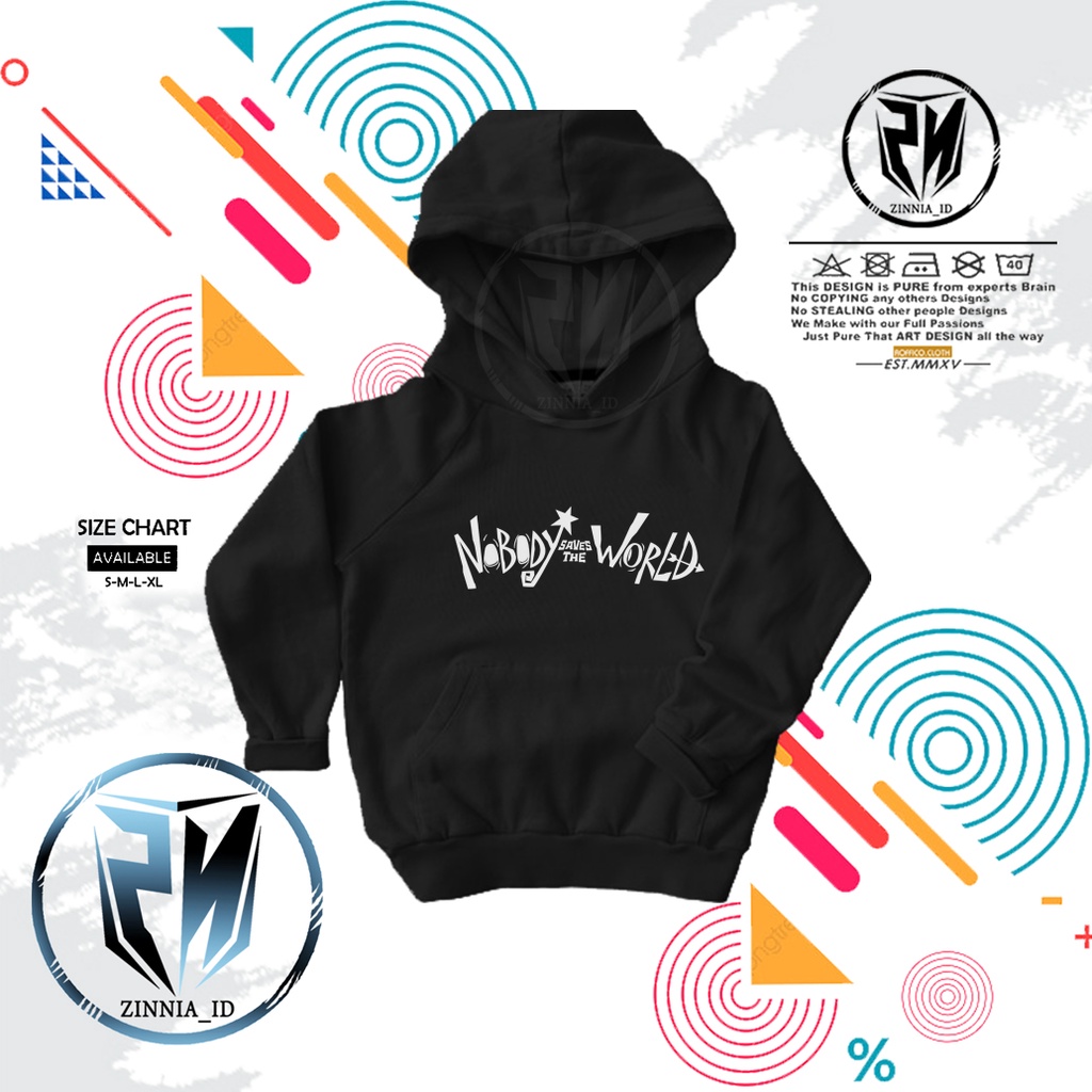 Hoodie anak jaket anak sweater anak Nobody Saves the World