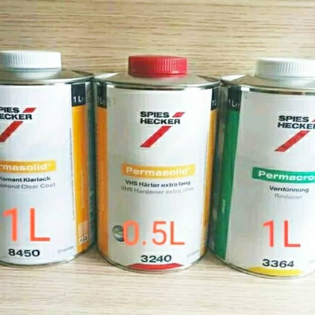 READY clear coat spies Hs 8450 - 1L clear 0.5L hardener 1L clear - Edisi clear jahat