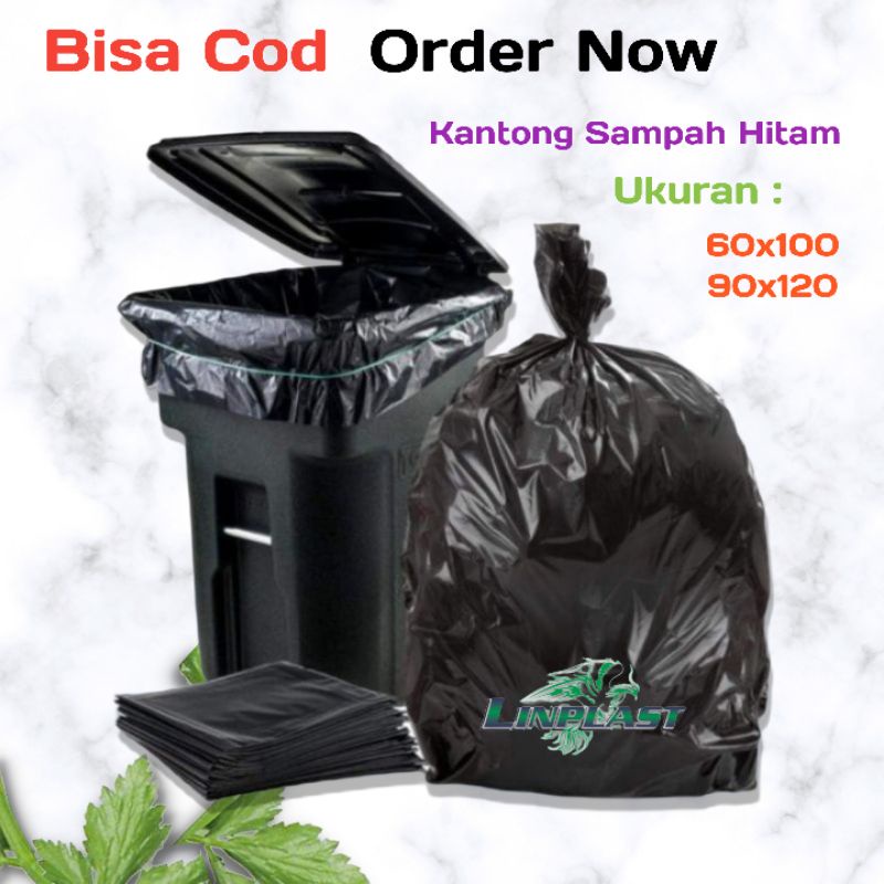 HD Sampah / Kantong Plastik Sampah Hitam /Trash Bag / Trashbag / Tempat Sampah Plastik