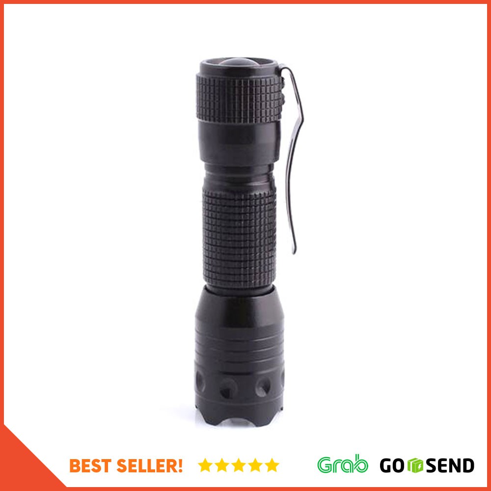 Pocket Portable Senter LED Flashlight Waterproof - Z10 - Black