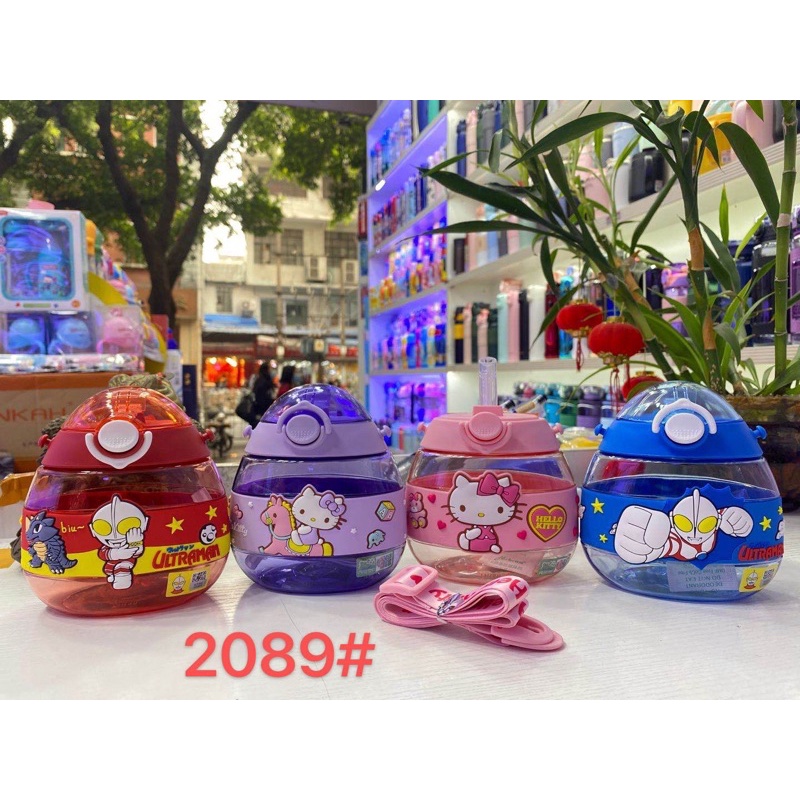 straw bottle Sedotan Ultraman Kitty 480ml | Botol Tritan ultraman Kitty