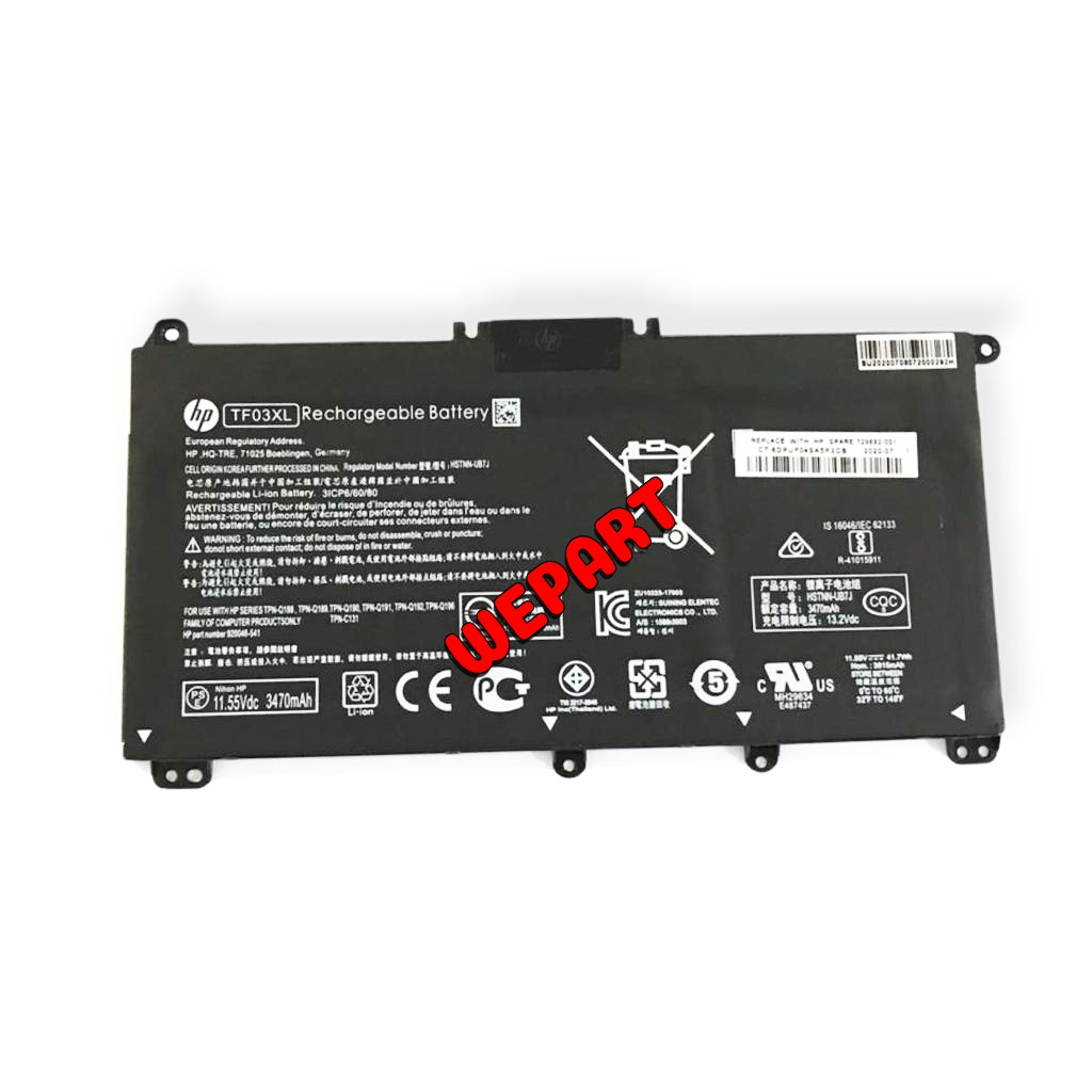 Baterai Original HP 15-CD TPN-C131 TF03XL 920046-421 HSTNN-LB7X