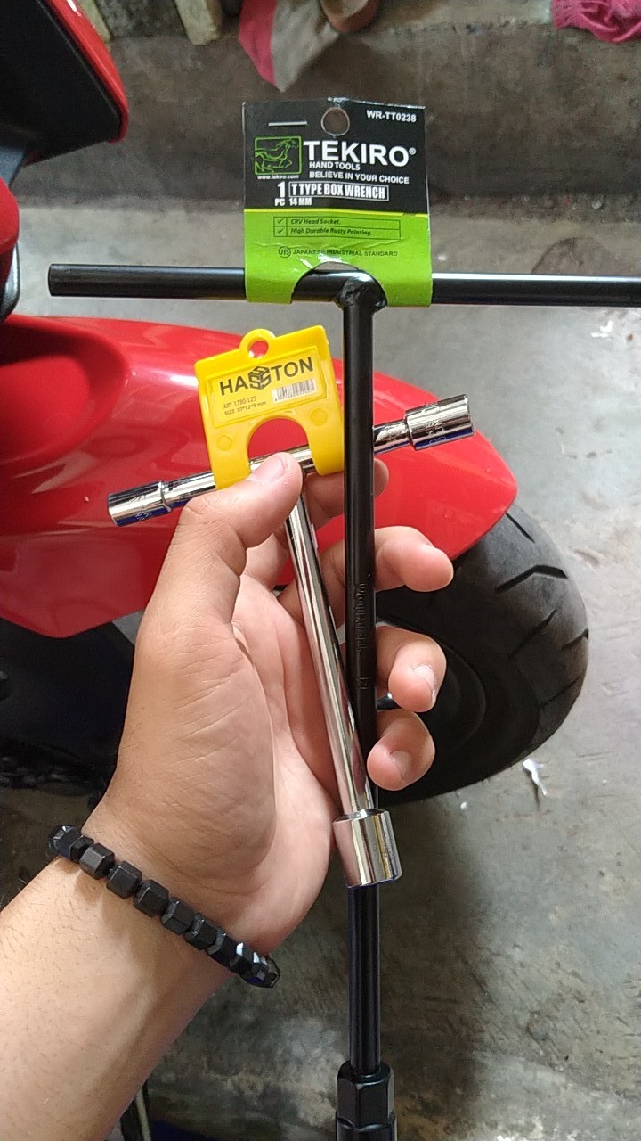 Hasston Prohex Kunci Shock Sock Sok T 3 Way Pilih Ukuran 8 10 12 14 Mm