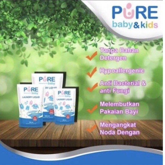 Pure Baby Laundry Liquid 700ml Refill- Pure Sabun cuci baju bayi - Detergent Baju Bayi