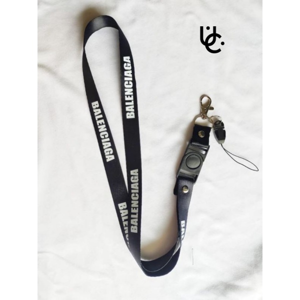 

lanyard BALENCIAGA gantungan kunci brand / tali lanyard gantungan leher id card name tag kartu nama