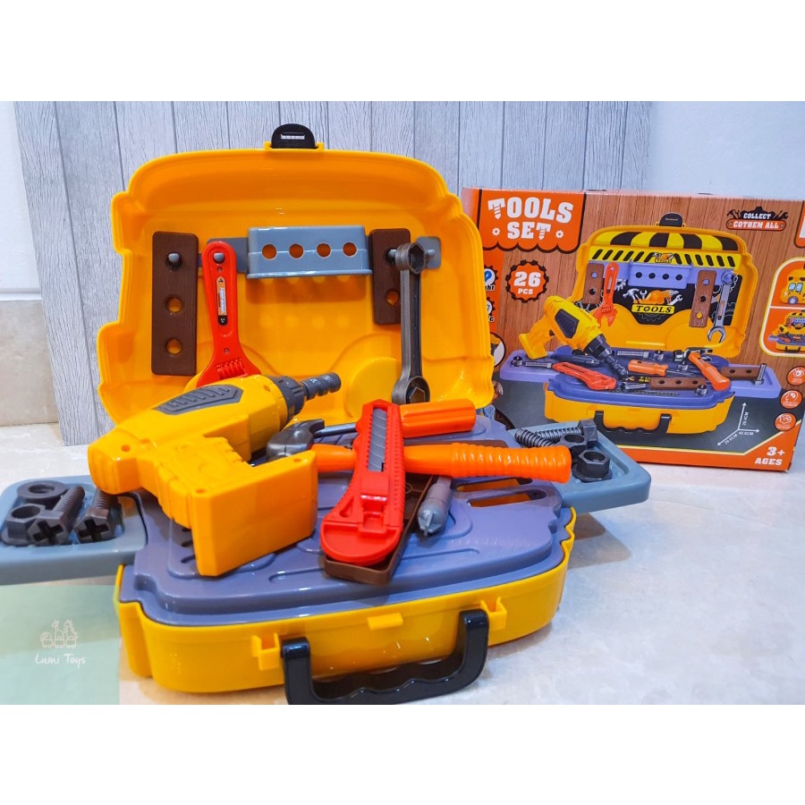 Mainan Anak Tukang Tukangan Tools Set Car mainan