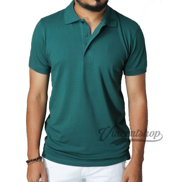 [TOSCA] Kaos kerah polo shirt berkerah polos grosir pria cowok murah