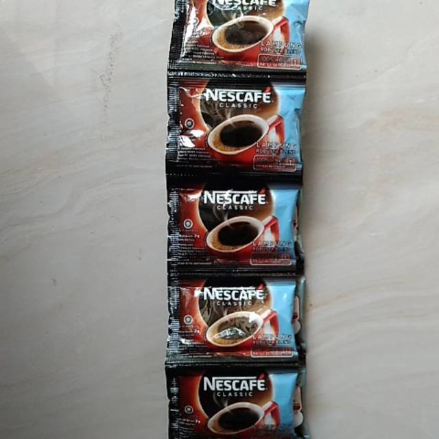 Jual Nescafe Classic Sachet 2 gram Kopi Nescafe Kopi Hitam