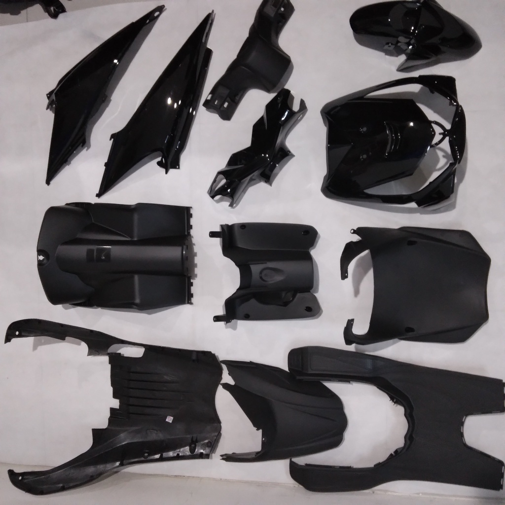 Full Body Beat Karbu KVY 2008 2009 2010 2011 Hitam WIN | complete set bodi kasar halus motor karbura
