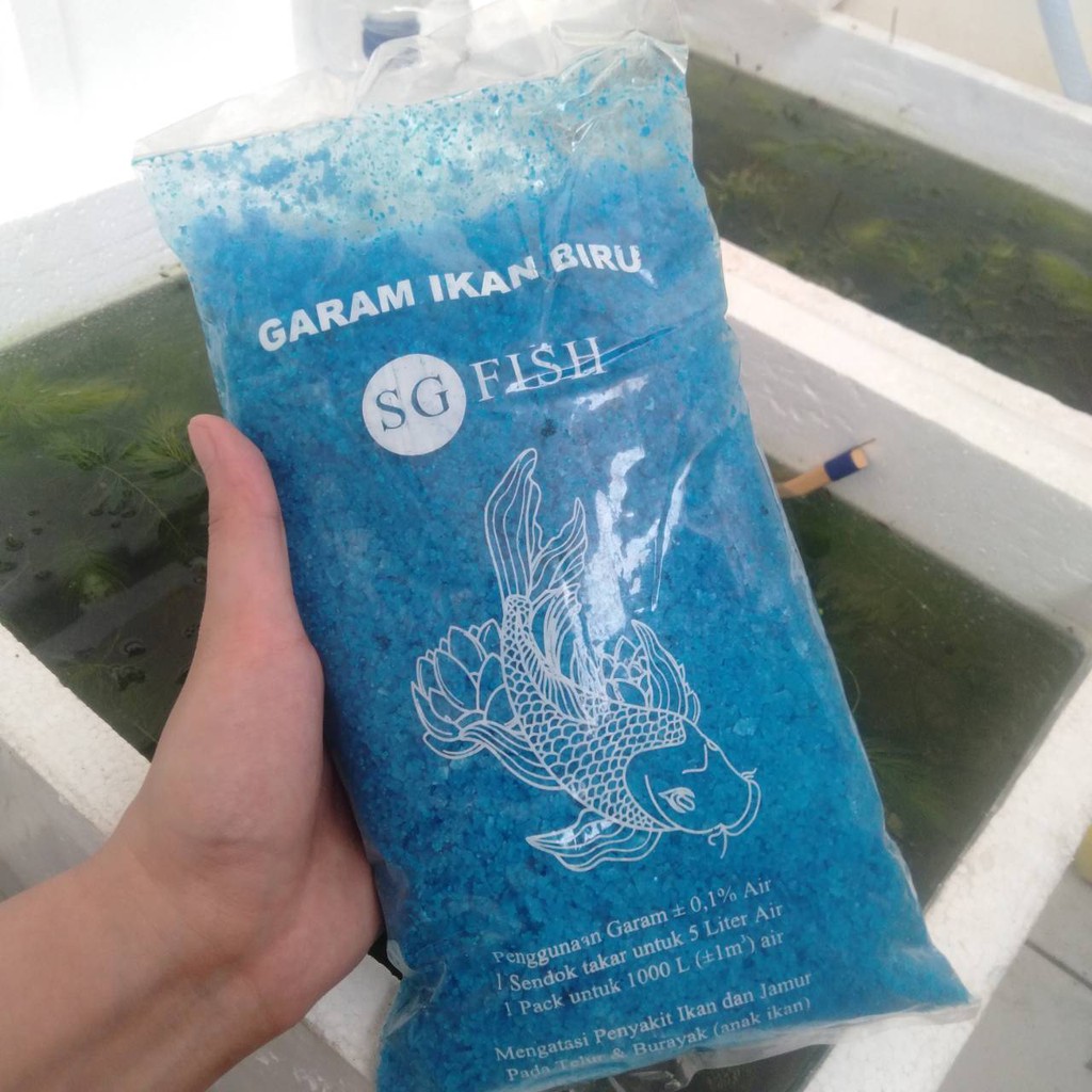 SG FISH GARAM BIRU 1 KG BLUE SALT