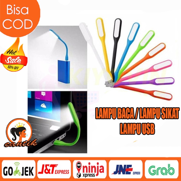 USB LED Lamp / Lampu Sikat Gigi emergency lamps light portable belajar baca laptop powerbank