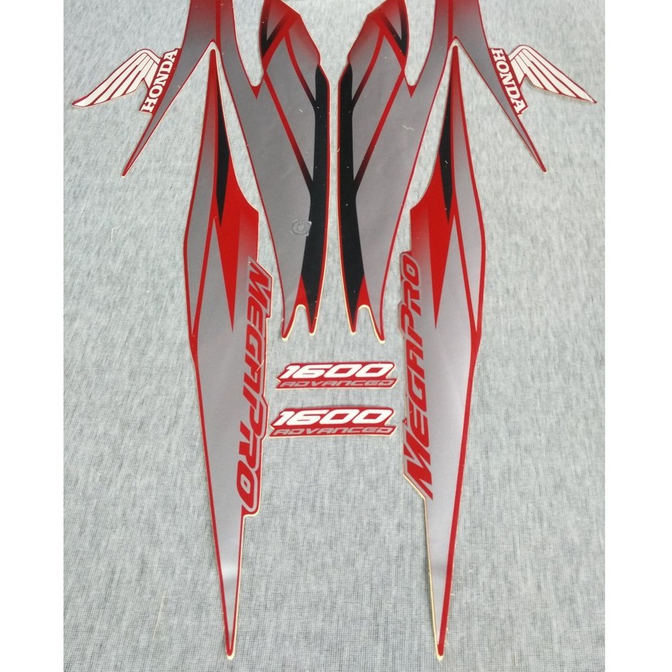 striping sticker megapro primus 2007 merah