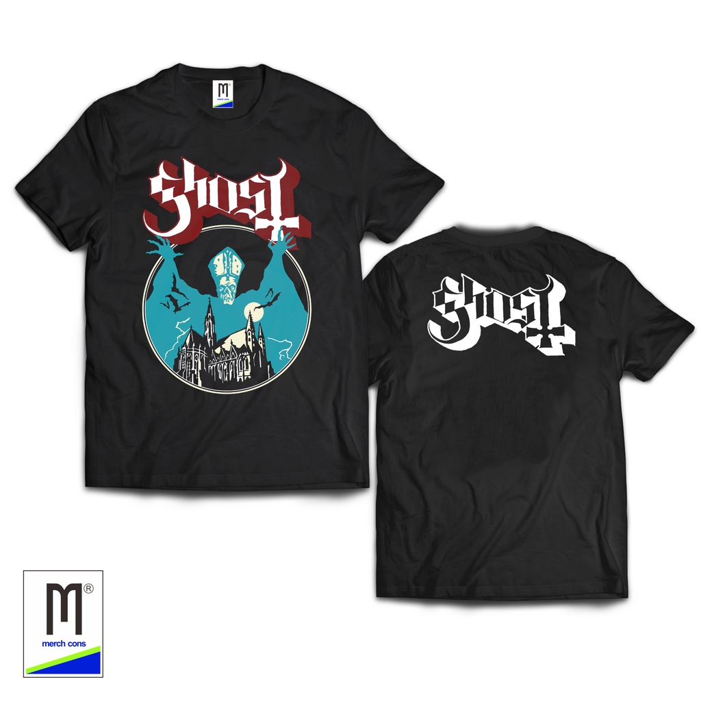 Baju pria kaos band | Kaos Band Ghost Original Tag Merchons