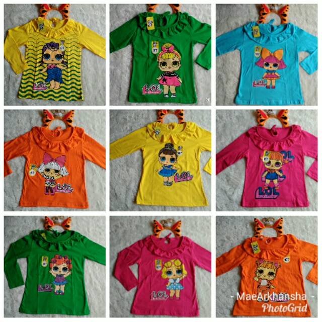 Kaos panjang LOL / kaos lol / lol panjang / lol surpriese / kaos lol murah / kaos lol 4-12 tahun