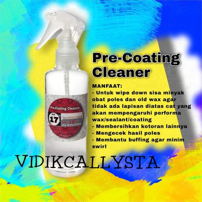 CAIRAN IPA PEMBERSIH RESIDU OBAT KOMPOUND SEBELUM NANO CERAMIC PRE-COATING