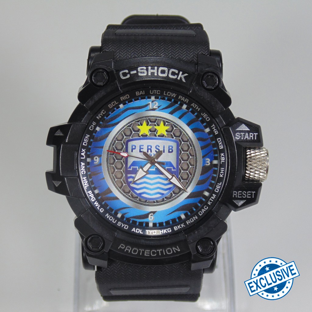 (Terbaru Gan) Jam Tangan Persib - Motif Carbon Biru { Desain Istimewa }