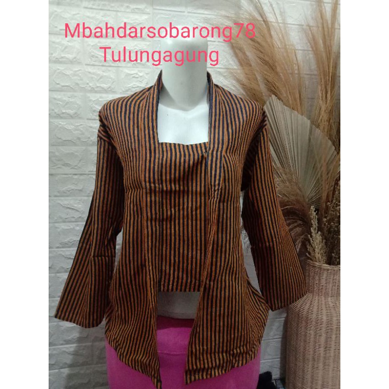 Kebaya lurik dewasa / baju adat jawa / kebaya solo / jogja / kebaya kutu baru