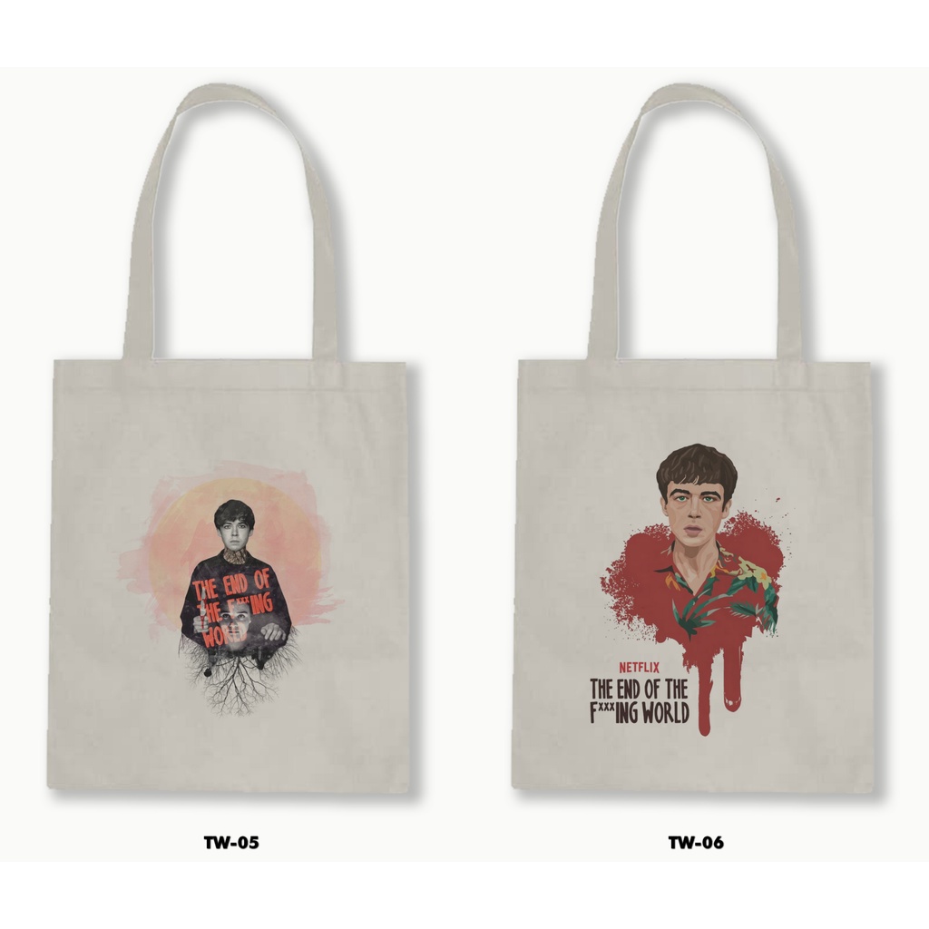 TOTE BAG BLACU - THE END OF THE F***ING WORLD