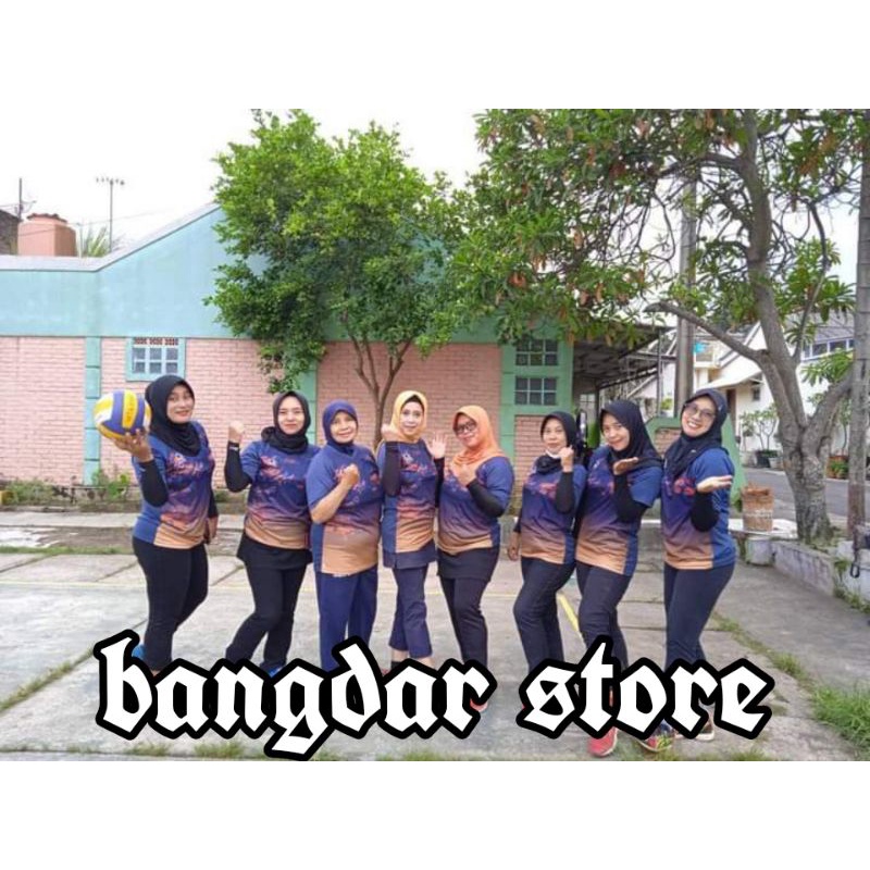 Kaos olahraga wanita printing/Jersey bola/baju trainning /kostum