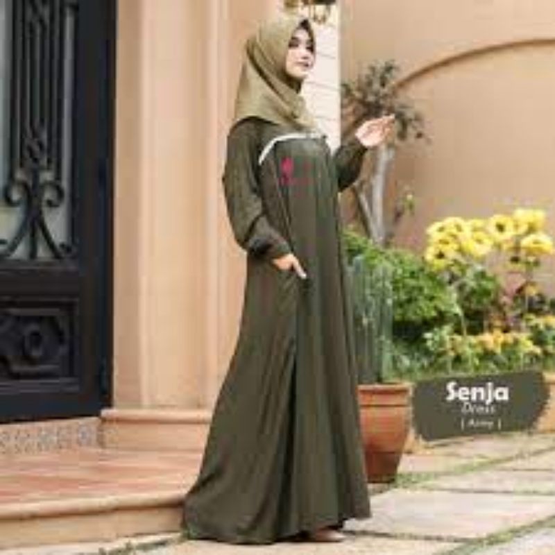 Senja dress baju gamis fashion muslim remaja wanita