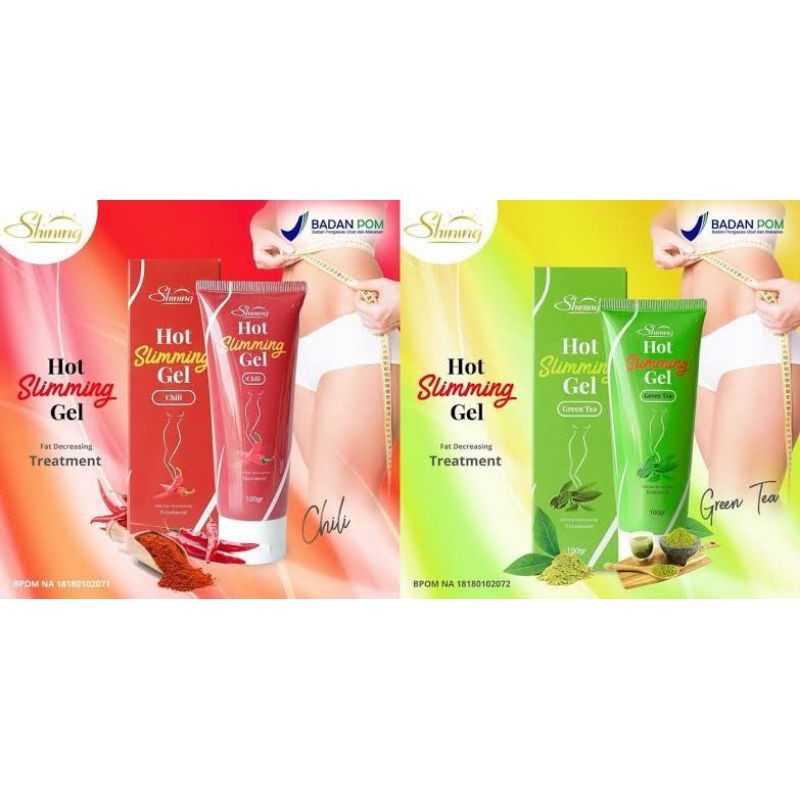 SHINING HOT SLIMMING GEL BPOM ORIGINAL PELANGSING PEMBAKAR LEMAK