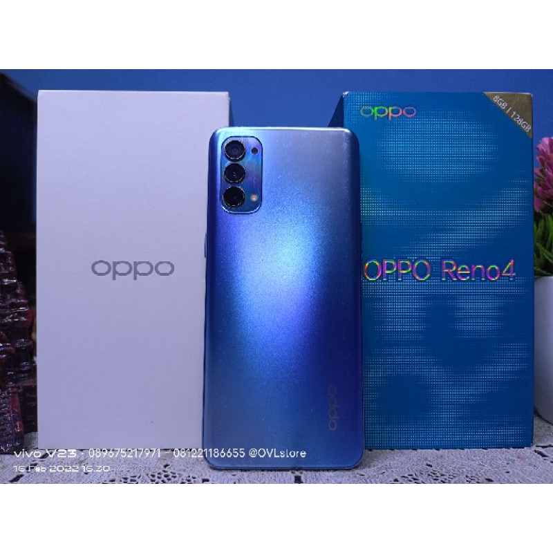 HP SECOND OPPO RENO 4 RAM 8 GB ROM 128 GB FULLSET BEKAS