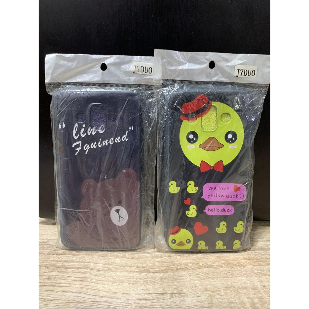 SOFTCASE CASE SILIKON SAMSUNG J7 DUO KARAKTER
