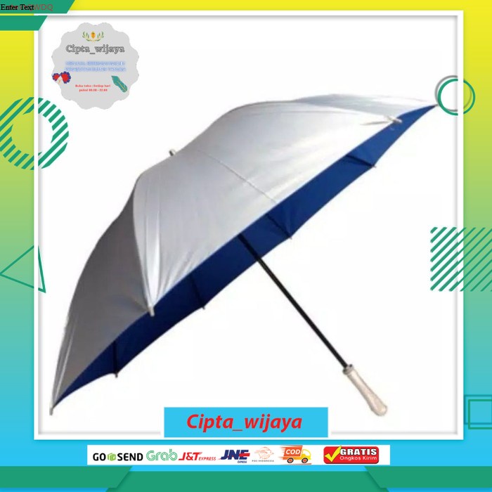 Payung Golf Silver Nagoya / Payung Jumbo Polos Silver Nagoya / Payung Hujan Besar Nagoya