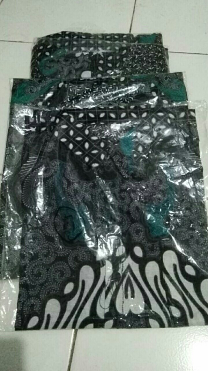 Batik Couple Keluarga Sania Ruffle Ori Ndoro Jowi Dnt Dimensi Abu