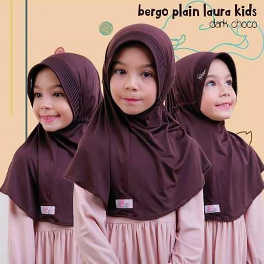 Jilbab anak sekolah | kerudung anak sekolah murah | Plain Laura Anak Miulan | jilbab anak sekolah
