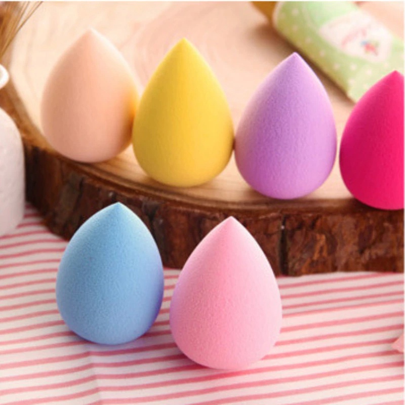 Beauty Sponge Blender Teardrop / Make Up Tools / Spons Blender/ Spons Foundation Pembersih Waterdrop Makeup Blender Sponge Cosmetic Puff Super Soft Facial Flawless Powder Cream Cosmetic Puff Foundation Make Up