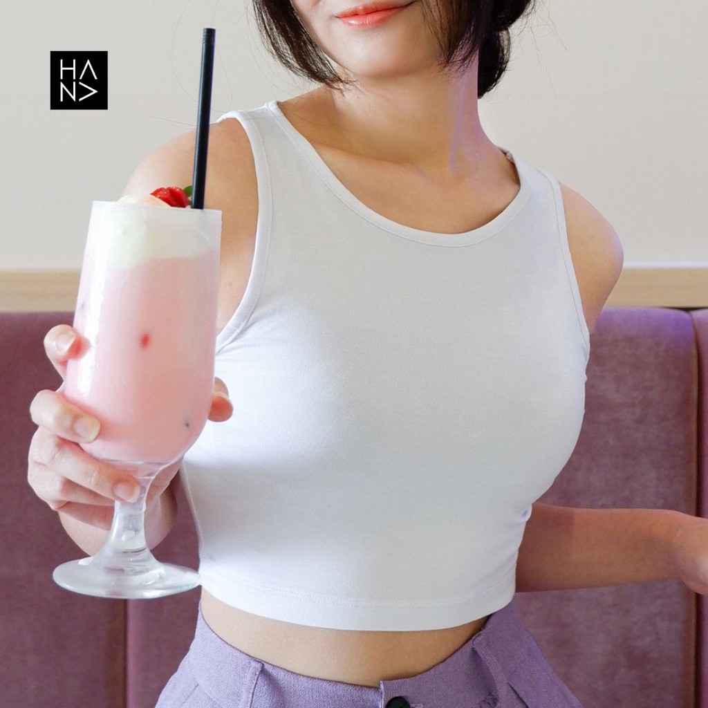 HanaFashion JKT - Sita Crop Tank Top Atasan Wanita - TT007-2