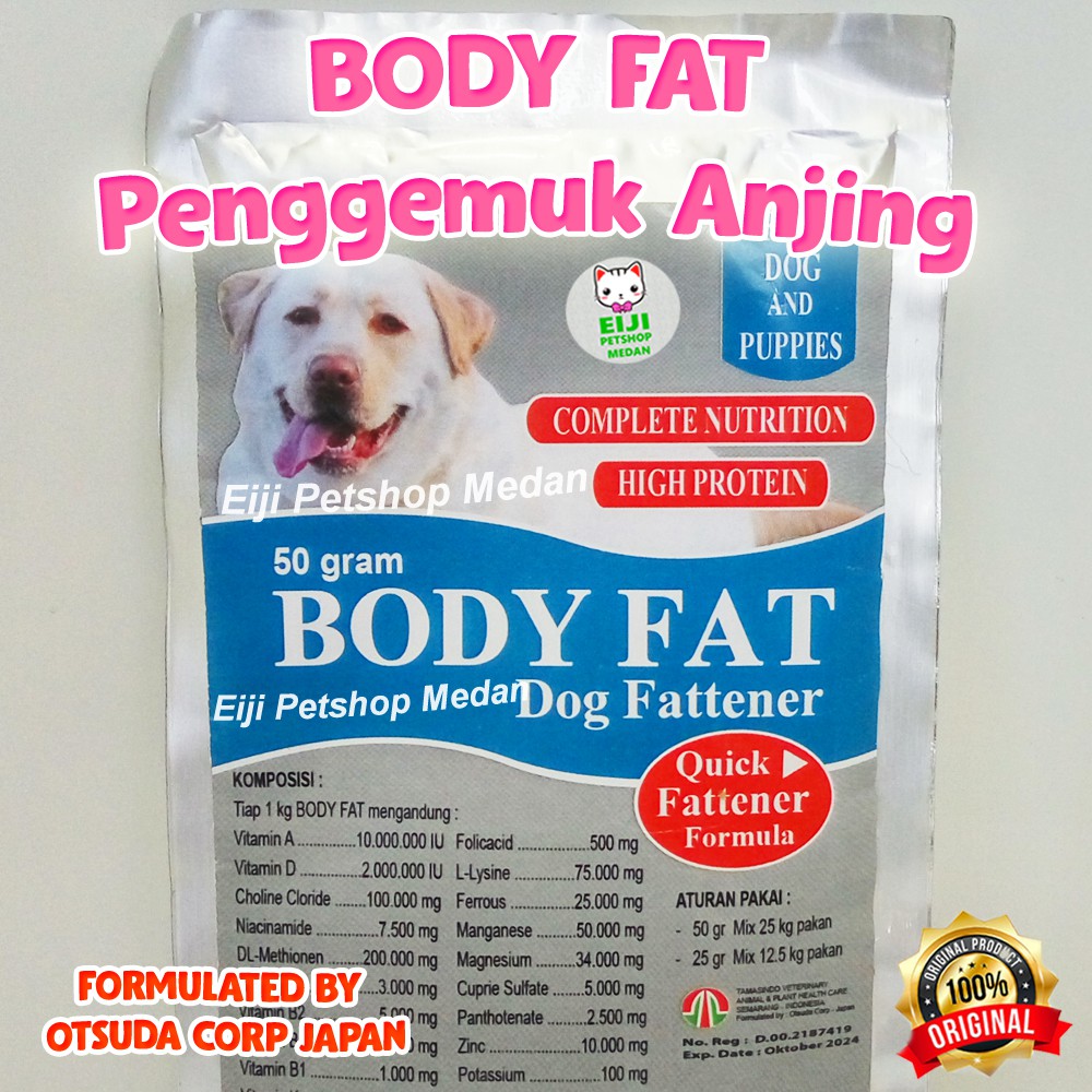 Bodyfat Anjing Penggemuk Anjing 50 Gram Penggemuk Anak Anjing Puppy Body Fat Vitamin Anjing