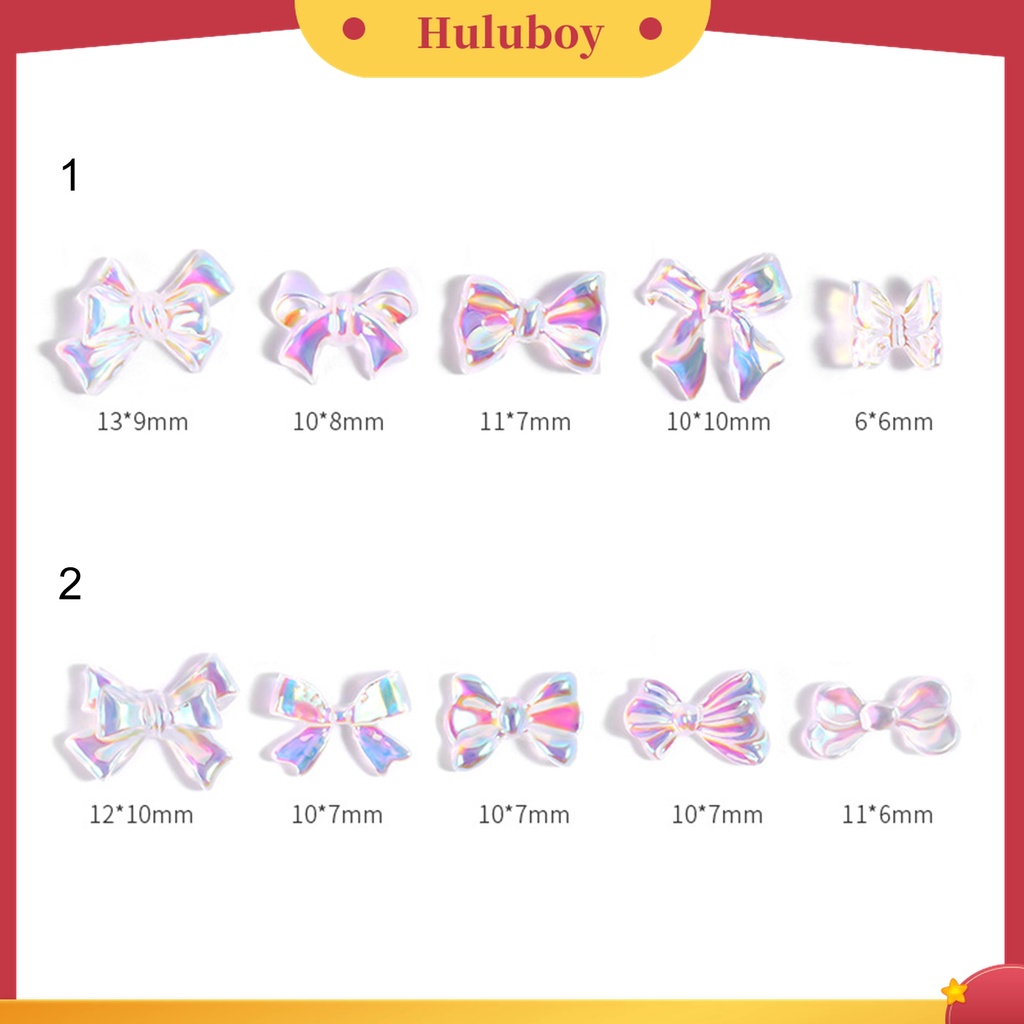 Huluboy Huluboy♡ 30pcs / Pak Pita Berlian Imitasi Bahan Resin Untuk Dekorasi Nail Art
