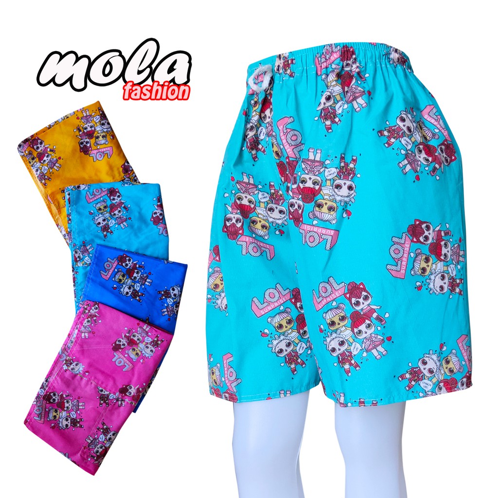 PROMO Celana  Pendek  Santai Motif LOL Murah Bahan Katun  