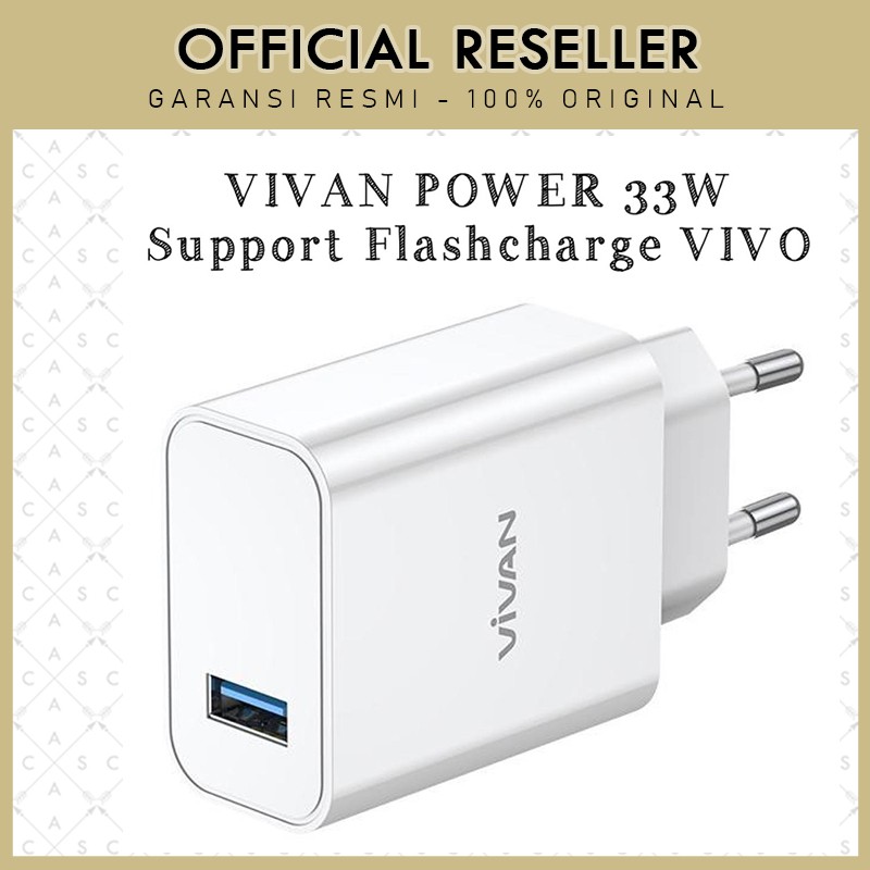 Vivan Power 33 33W Adapter Charger Flashcharger Vivo Flash Charge