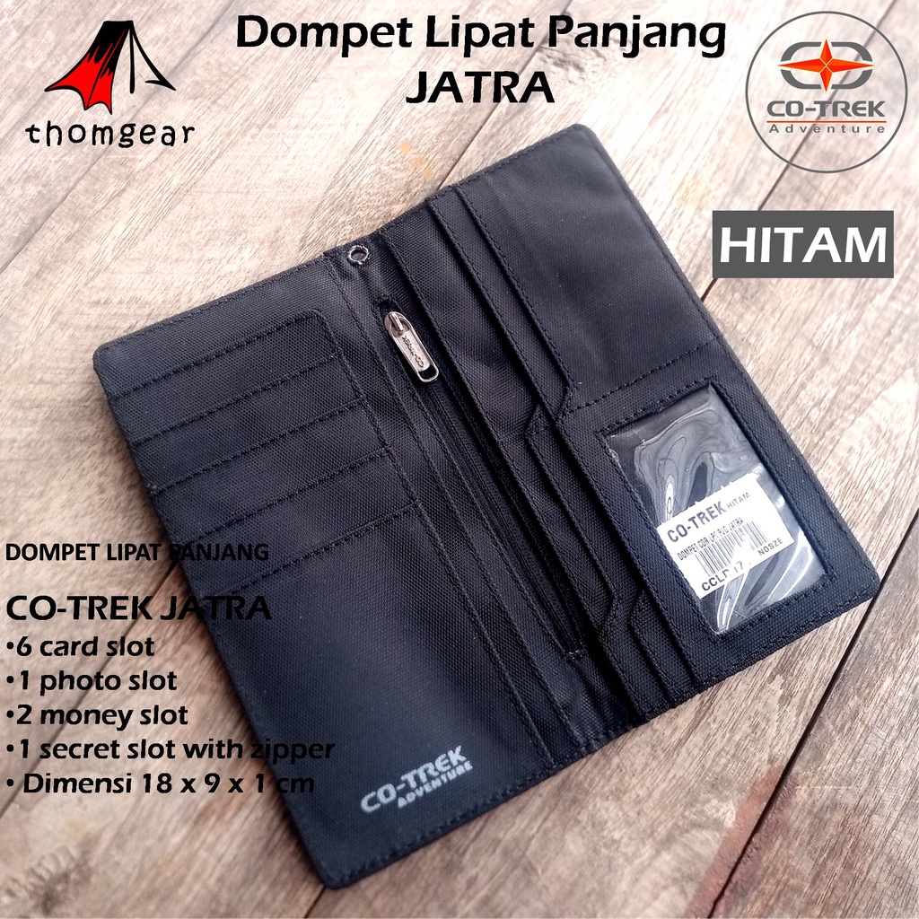 Thomgear Dompet Lipat Panjang Outdoor Cotrek Jatra Forest Equator Tali Dompet