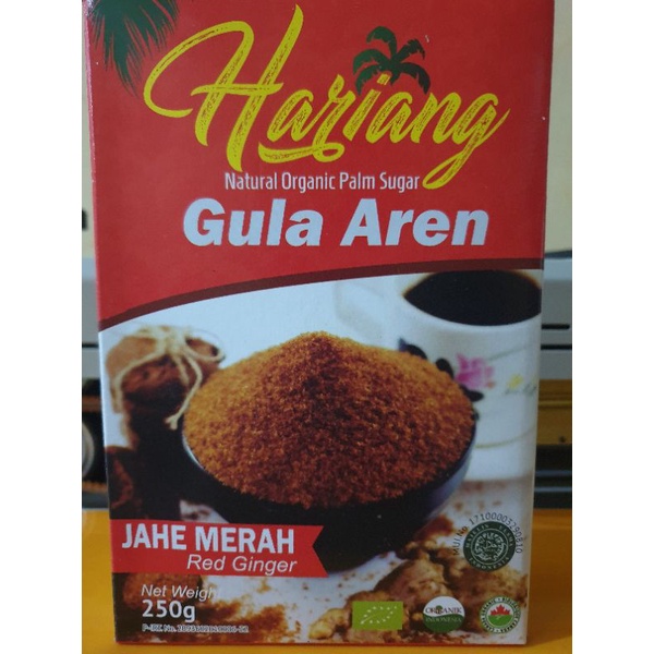 hariang gula aren / gula merah / gula aren bubuk / jahe merah