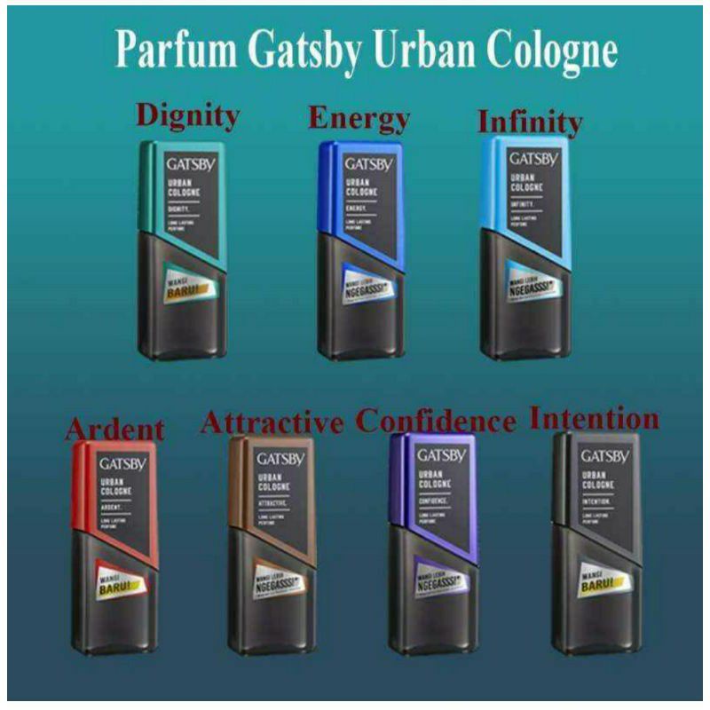 Gatsby Urban Cologne 125 ml - Gatsby Cologne Original 100% BERKELIPATAN FREE HANGING BAG