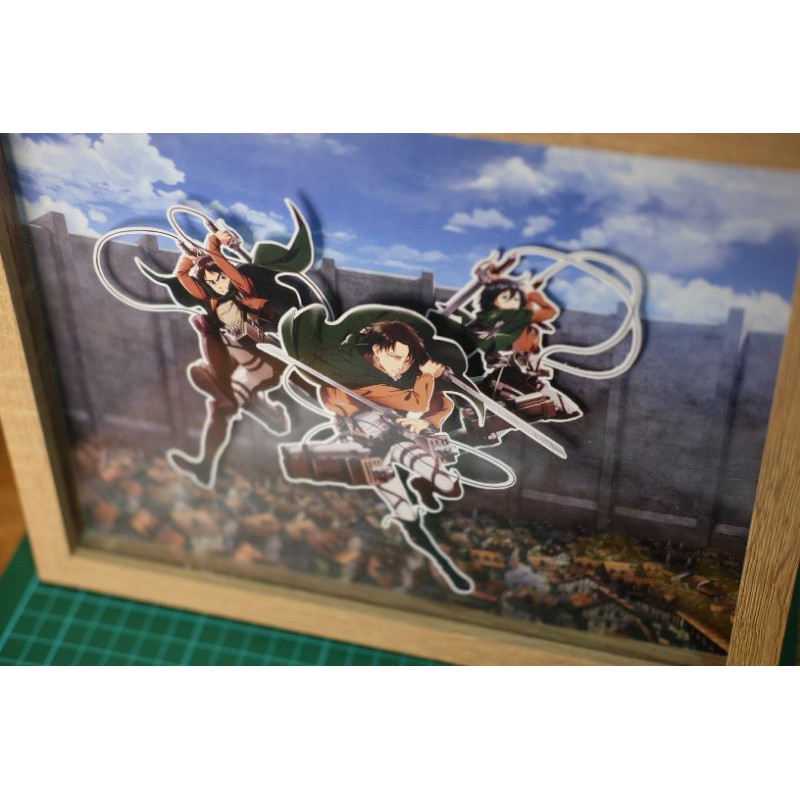 Attack on Titan Levi, Mikasa, Eren Pop Up