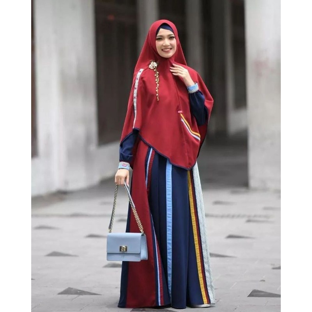 GAMIS AULIA REEYNA NAVY MAROON