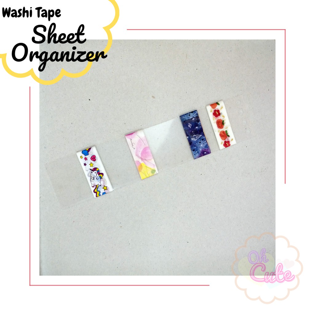 

Washi Tape Organizer Sheet1 Pcs untuk Binder