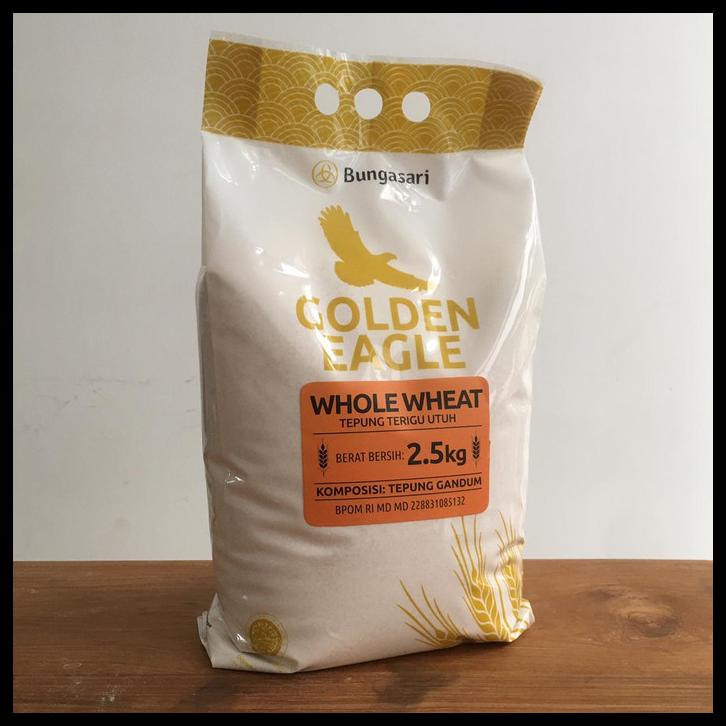 

TERBARUU!! Golden Eagle Tepung Gandum Halus (Whole Wheat) - 2.5 KG PROMO